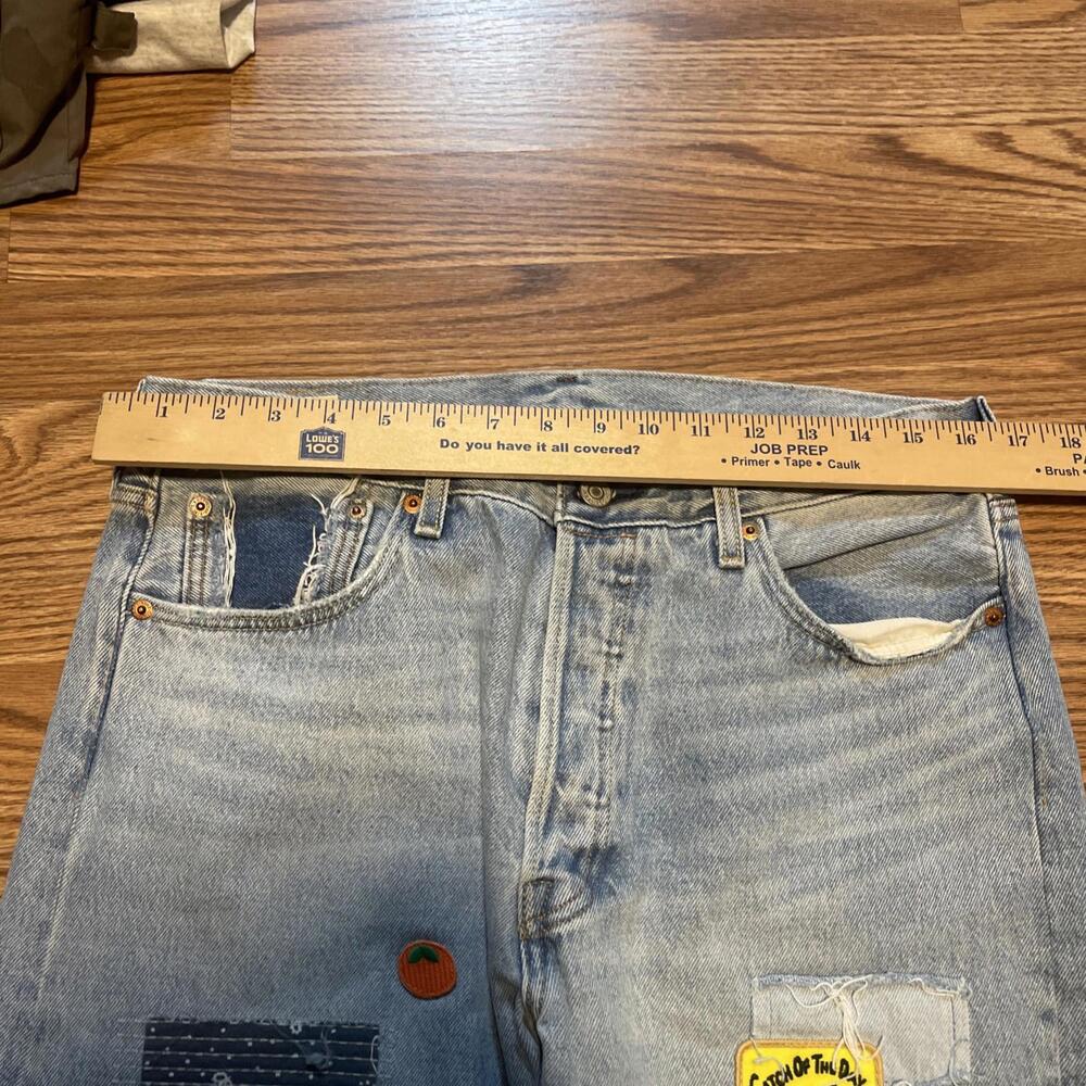 Levi’s 501 150th Anniversary Premium Patch Denim Jeans Men's Size 33x32 - Picture 3 of 6